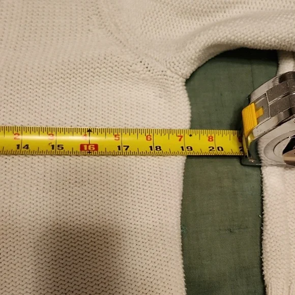 CREAM Old Navy button up sweater, size Large womens - Picture 3 of 6